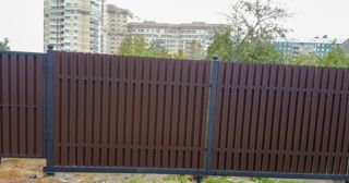 Купить распашные ворота из штакетника Аксай, цена от 2759 руб.